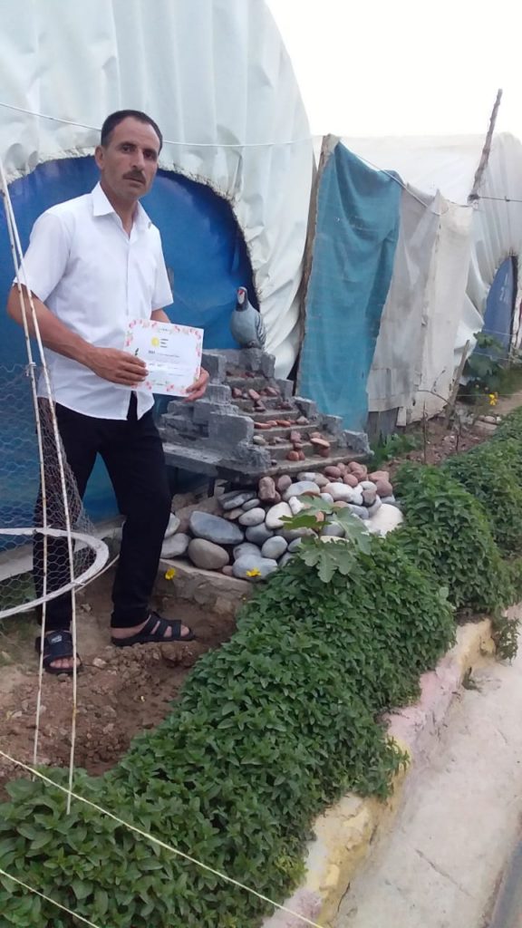 2019 Lemon Tree Trust garden competitions - Kabartu 2 camp - 3rd place prize winner Khero Qasim