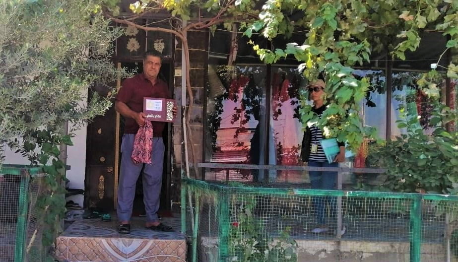 Garden of the Month winner Felroz, Rizgari neighborhood of Domiz camp, Kurdistan Region of Iraq